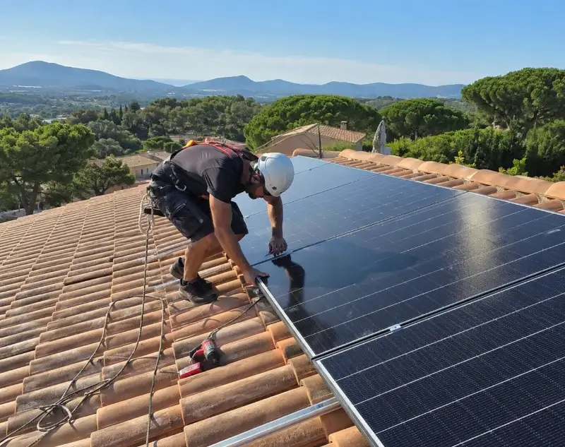 Installateur panneaux solaires Ampuis — pose photovoltaïque sur toiture