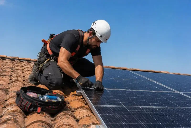 Maintenance et monitoring de panneaux solaires à Ampuis