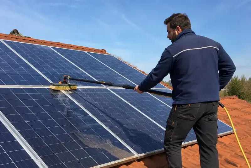 Nettoyage et entretien de panneaux solaires à Ampuis